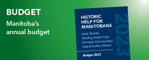 Budget. Manitoba's annual budget.